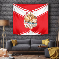 Bahrain National Day Tapestry Cultural Flag Emblem Vintage Collage