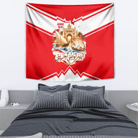 Bahrain National Day Tapestry Cultural Flag Emblem Vintage Collage