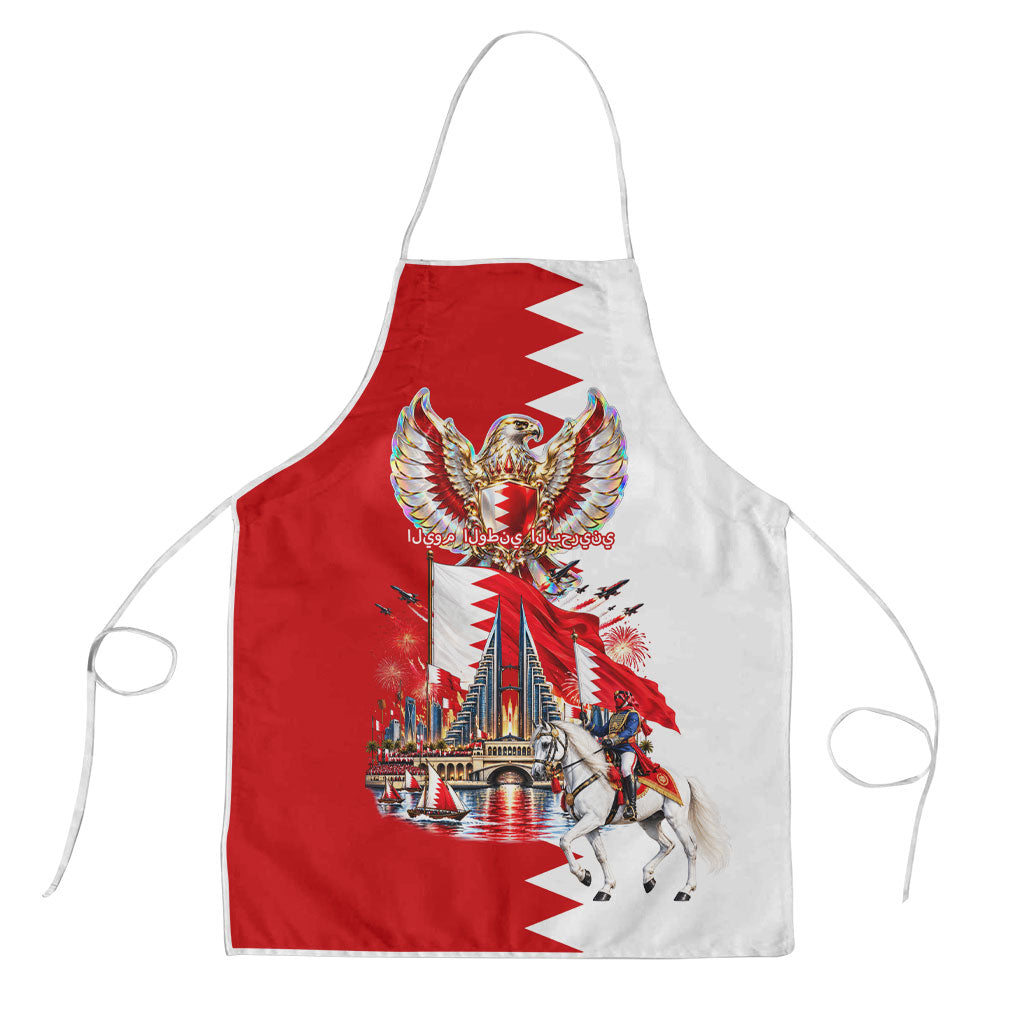 Bahrain National Day Apron Cultural Emblem Flag Horse Knight