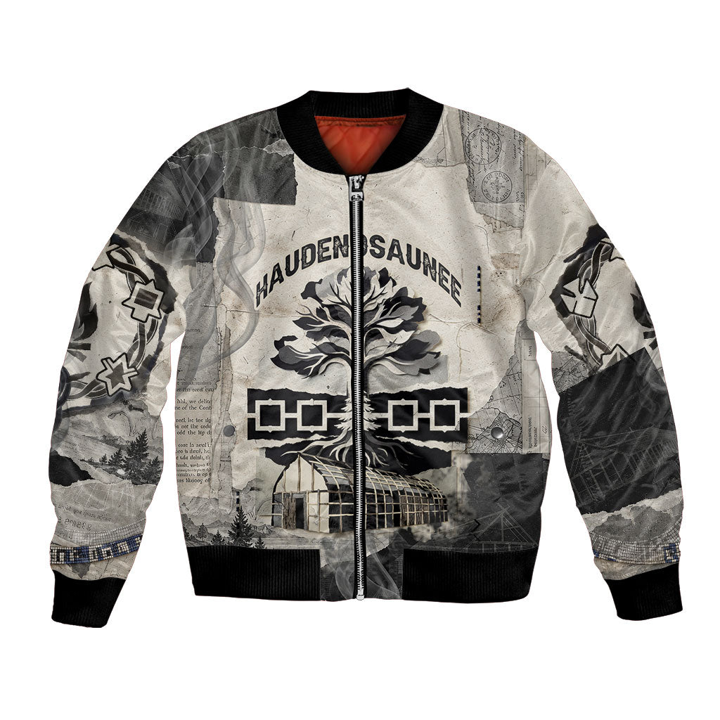 Haudenosaunee Tree Of Peace Bomber Jacket Native American Iroquois Confederacy Tribal Symbol