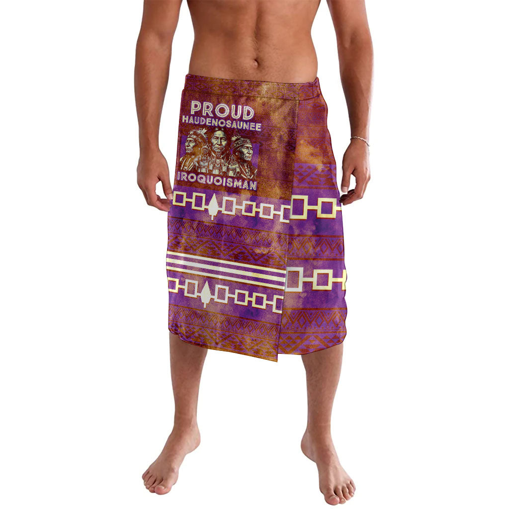Proud Haudenosaunee Native American Lavalava Iroquois Belt Pattern Vintage Tribal Graphic Art
