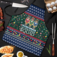 Nutcracker Squad Christmas Apron with Candy Cane and Snowflake Holiday Design - Wonder Print Shop