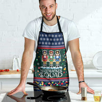 Nutcracker Squad Christmas Apron with Candy Cane and Snowflake Holiday Design - Wonder Print Shop