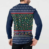 Nutcracker Squad Christmas Button Sweatshirt with Candy Cane and Snowflake Holiday Design - Wonder Print Shop
