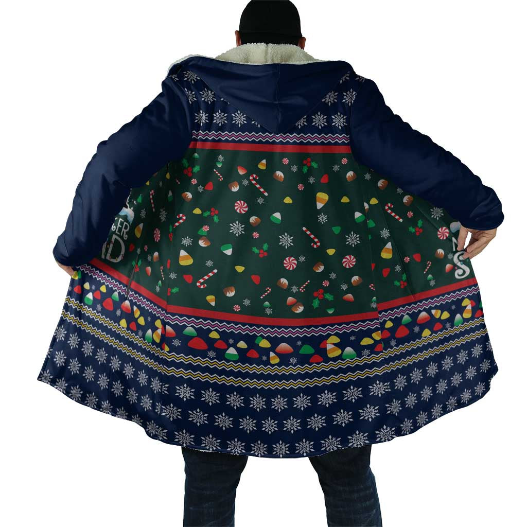Nutcracker Squad Christmas Cloak with Candy Cane and Snowflake Holiday Design - Wonder Print Shop