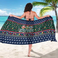 Nutcracker Squad Christmas Sarong with Candy Cane and Snowflake Holiday Design - Wonder Print Shop