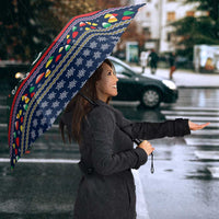 Nutcracker Squad Christmas Umbrella with Candy Cane and Snowflake Holiday Design - Wonder Print Shop