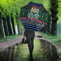 Nutcracker Squad Christmas Umbrella with Candy Cane and Snowflake Holiday Design - Wonder Print Shop