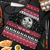 Fa La La La Snowman Tree Xmas Christmas Apron Xmas Holiday Patterns - Wonder Print Shop