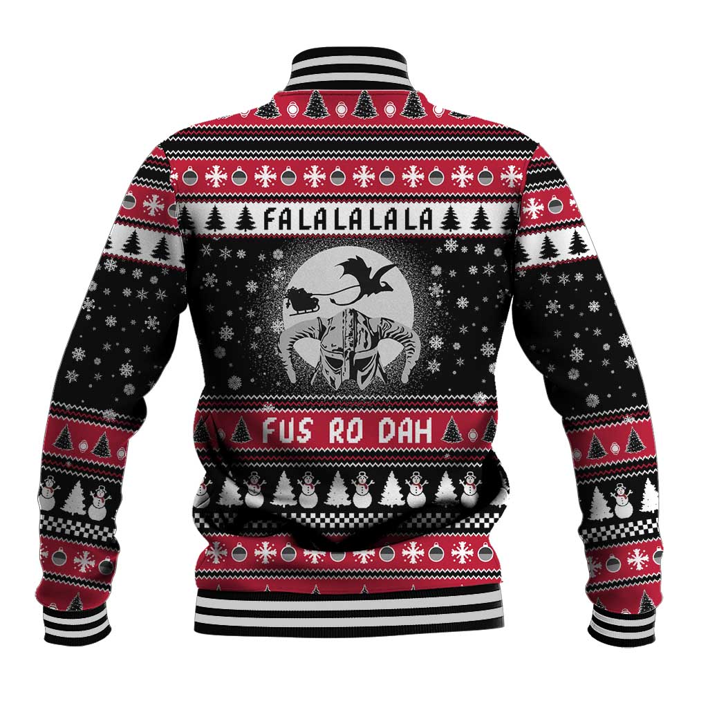 Fa La La La Snowman Tree Xmas Christmas Baseball Jacket Xmas Holiday Patterns - Wonder Print Shop