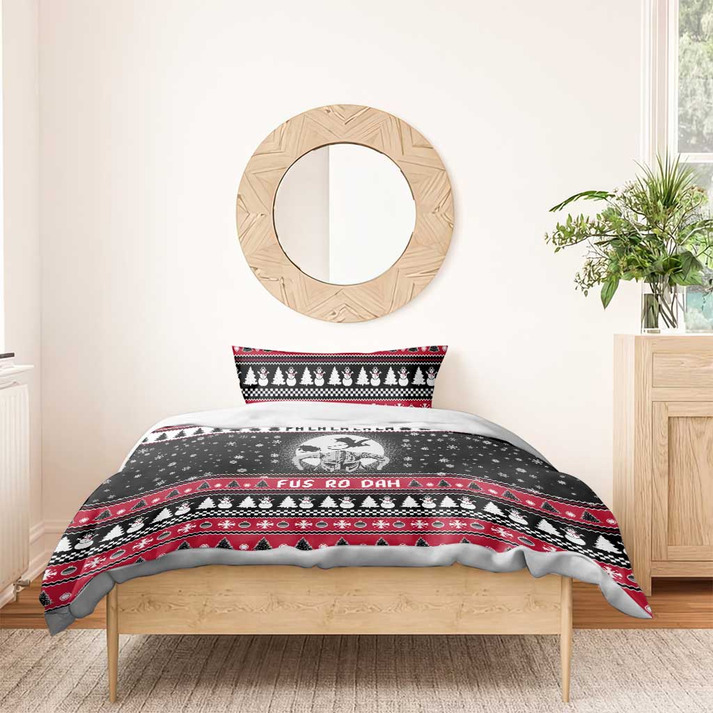 Fa La La La Snowman Tree Xmas Christmas Bedding Set Xmas Holiday Patterns - Wonder Print Shop