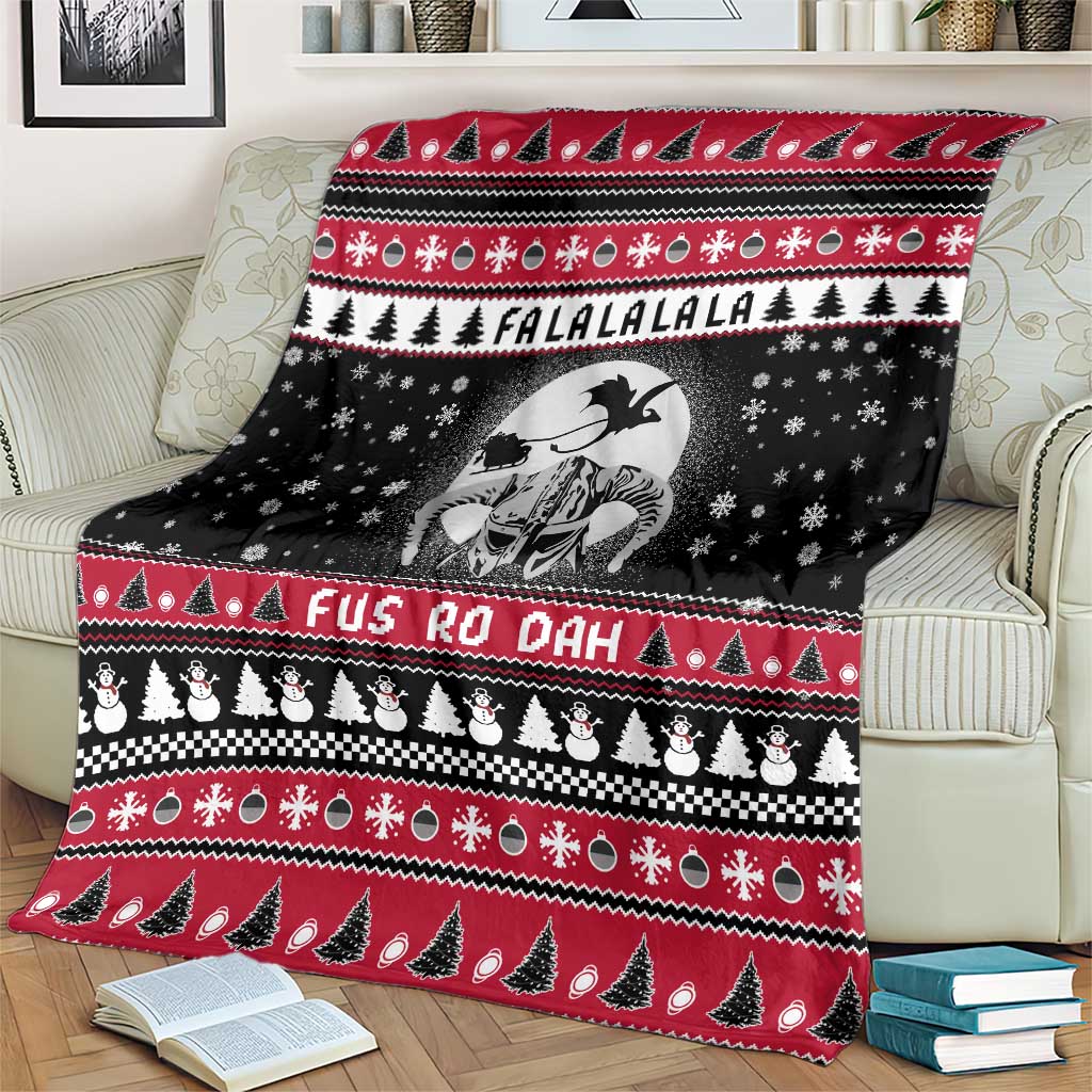 Fa La La La Snowman Tree Xmas Christmas Blanket Xmas Holiday Patterns - Wonder Print Shop