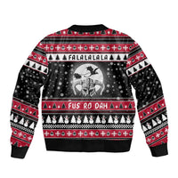 Fa La La La Snowman Tree Xmas Christmas Bomber Jacket Xmas Holiday Patterns - Wonder Print Shop
