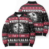 Fa La La La Snowman Tree Xmas Christmas Bomber Puffer Jacket Xmas Holiday Patterns - Wonder Print Shop