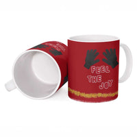 Feel The Joy Christmas Ceramic Mug Xmas Holiday Patterns - Wonder Print Shop