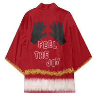 Feel The Joy Christmas Kimono Xmas Holiday Patterns - Wonder Print Shop