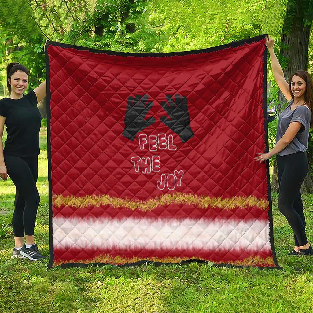 Feel The Joy Christmas Quilt Xmas Holiday Patterns - Wonder Print Shop