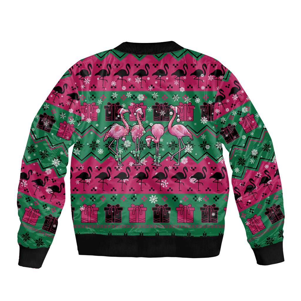 Firefighter Presents Christmas Bomber Jacket Xmas Holiday Patterns - Wonder Print Shop