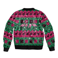 Firefighter Presents Christmas Bomber Jacket Xmas Holiday Patterns - Wonder Print Shop