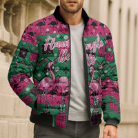 Firefighter Presents Christmas Bomber Puffer Jacket Xmas Holiday Patterns - Wonder Print Shop