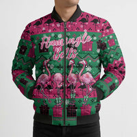Firefighter Presents Christmas Bomber Puffer Jacket Xmas Holiday Patterns - Wonder Print Shop
