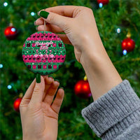 Firefighter Presents Christmas Ceramic Ornament Xmas Holiday Patterns - Wonder Print Shop