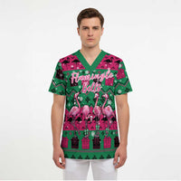 Firefighter Presents Christmas Scrub Top Xmas Holiday Patterns - undefined