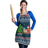 Flamingle Bells Xmas Christmas Apron Xmas Holiday Patterns - Wonder Print Shop