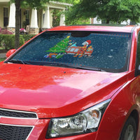 Flamingle Bells Xmas Christmas Auto Sun Shade Xmas Holiday Patterns - Wonder Print Shop