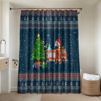 Flamingle Bells Xmas Christmas Bathroom Set Xmas Holiday Patterns - Wonder Print Shop