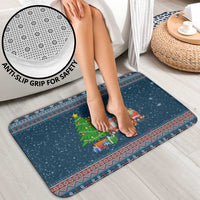Flamingle Bells Xmas Christmas Bathroom Set Xmas Holiday Patterns - Wonder Print Shop