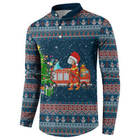 Flamingle Bells Xmas Christmas Button Sweatshirt Xmas Holiday Patterns - Wonder Print Shop