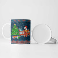 Flamingle Bells Xmas Christmas Ceramic Mug Xmas Holiday Patterns - Wonder Print Shop