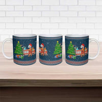 Flamingle Bells Xmas Christmas Ceramic Mug Xmas Holiday Patterns - Wonder Print Shop