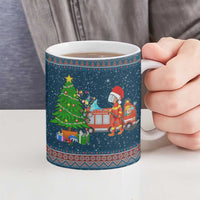 Flamingle Bells Xmas Christmas Ceramic Mug Xmas Holiday Patterns - Wonder Print Shop
