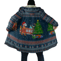 Flamingle Bells Xmas Christmas Cloak Xmas Holiday Patterns - Wonder Print Shop