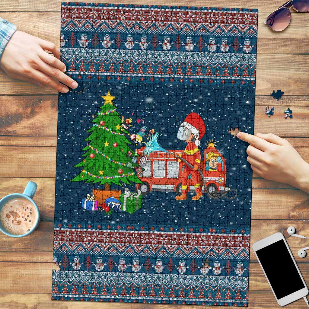 Flamingle Bells Xmas Christmas Puzzle Xmas Holiday Patterns - Wonder Print Shop