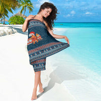 Flamingle Bells Xmas Christmas Sarong Xmas Holiday Patterns - Wonder Print Shop