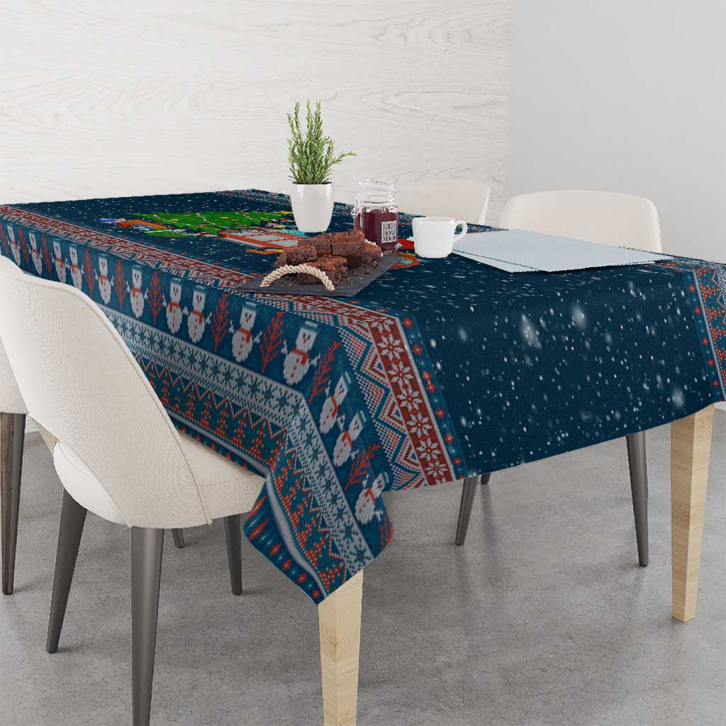 Flamingle Bells Xmas Christmas Tablecloth Xmas Holiday Patterns - Wonder Print Shop