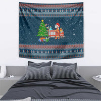 Flamingle Bells Xmas Christmas Tapestry Xmas Holiday Patterns - Wonder Print Shop