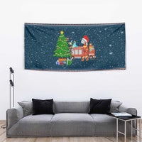 Flamingle Bells Xmas Christmas Tapestry Xmas Holiday Patterns - Wonder Print Shop
