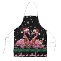 Flamingo Couple Christmas Apron Xmas Holiday Patterns - Wonder Print Shop