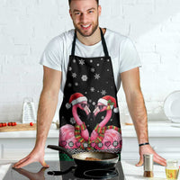 Flamingo Couple Christmas Apron Xmas Holiday Patterns - Wonder Print Shop