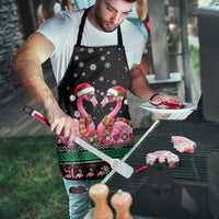 Flamingo Couple Christmas Apron Xmas Holiday Patterns - Wonder Print Shop