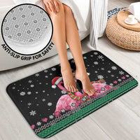 Flamingo Couple Christmas Bathroom Set Xmas Holiday Patterns - Wonder Print Shop