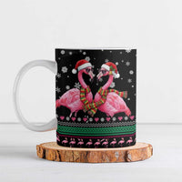 Flamingo Couple Christmas Ceramic Mug Xmas Holiday Patterns - Wonder Print Shop