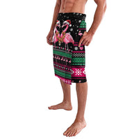 Flamingo Couple Christmas Lavalava Xmas Holiday Patterns - Wonder Print Shop