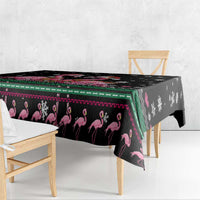 Flamingo Couple Christmas Tablecloth Xmas Holiday Patterns - Wonder Print Shop