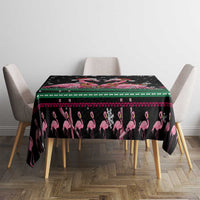 Flamingo Couple Christmas Tablecloth Xmas Holiday Patterns - Wonder Print Shop