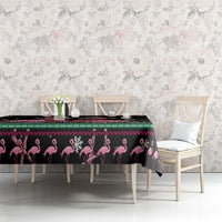 Flamingo Couple Christmas Tablecloth Xmas Holiday Patterns - Wonder Print Shop